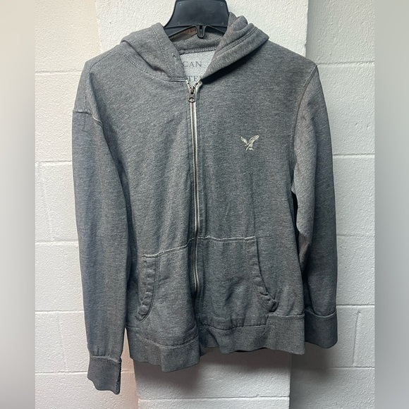 American Eagle Sweater Mens
Medium Gray Full Zip Up Hoodie - Picture 1 of 5